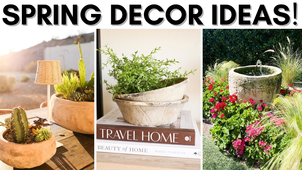 SPRING DECORATING IDEAS || ANTHROPOLOGIE OUTLET || SHOP WITH ME || GARDEN TOUR || NEW HOME DECOR