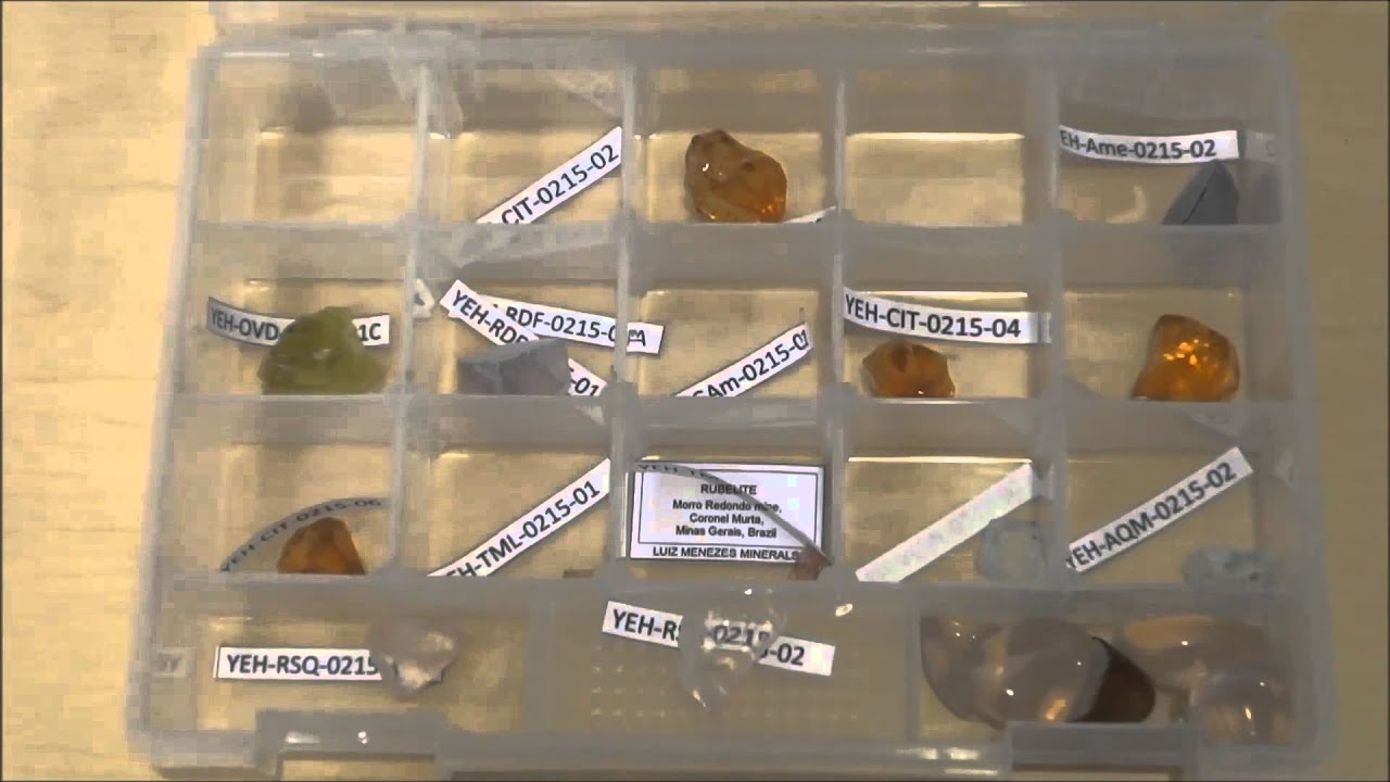 Kevin's Faceting Diary-- 053015 -- Organizing Facet Rough Gemstones