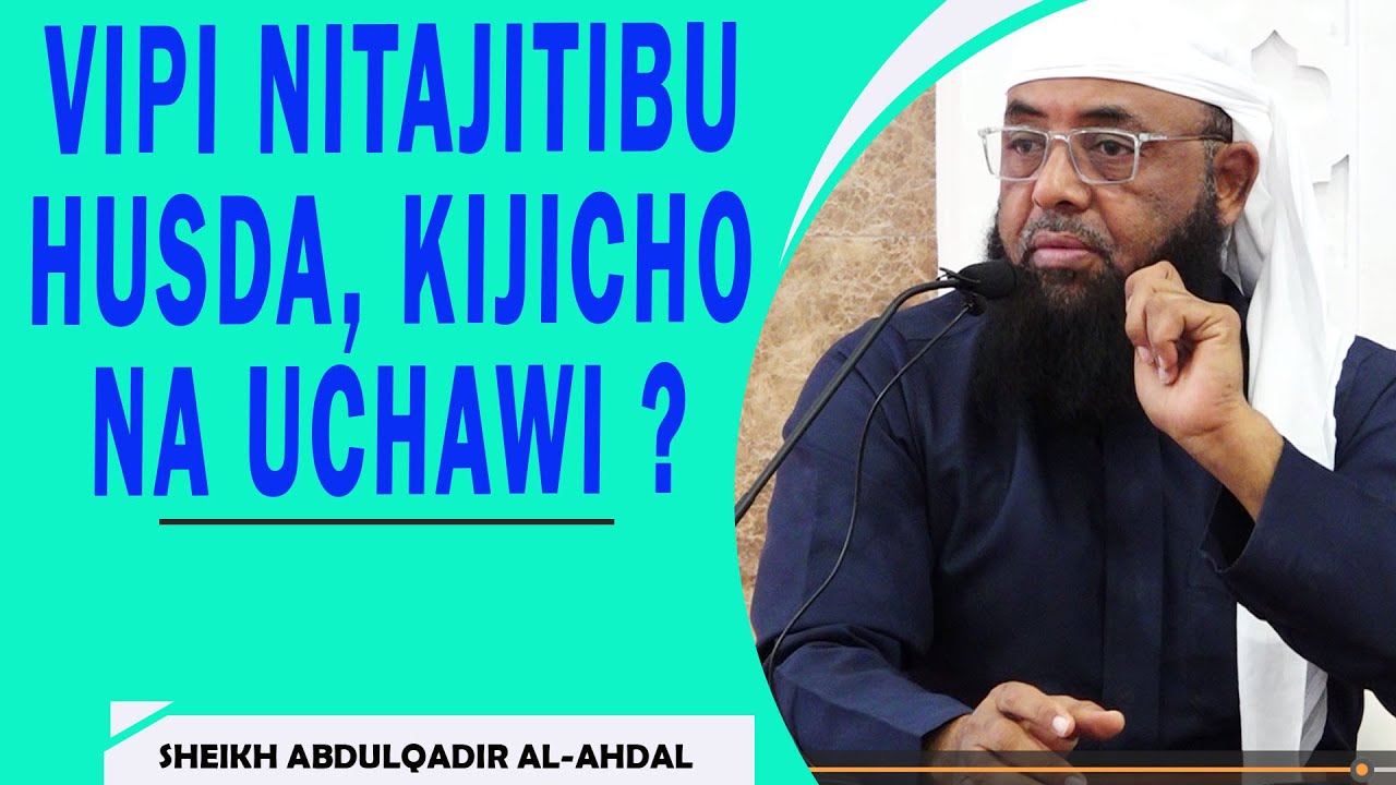 NI IPI TIBA YA KIJICHO, HUSDA NA UCHAWI  ? 
