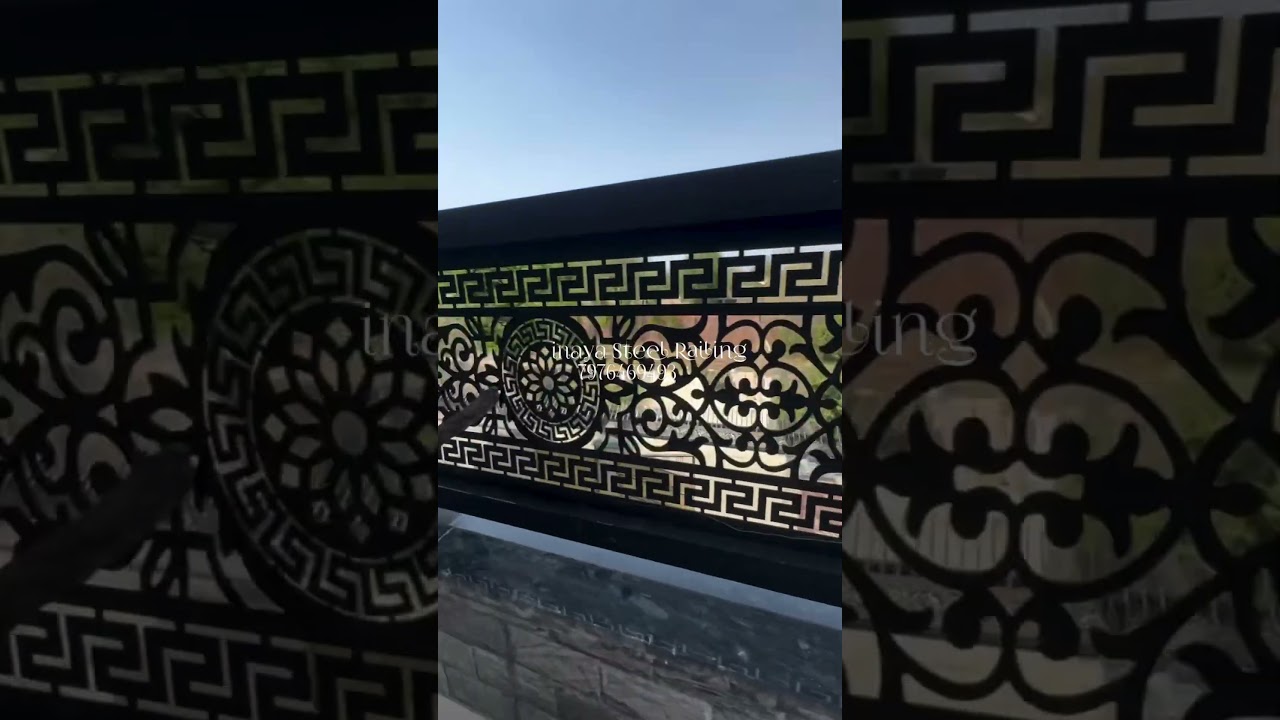 CNC Cutting Railing Design || #shorts