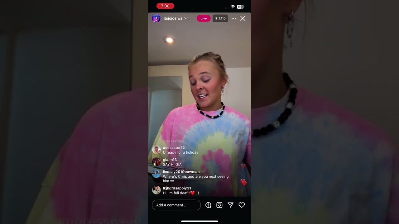 JoJo Siwa live Stream part 5