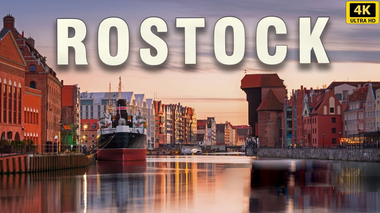 ROSTOCK, Germany - Sunny SUMMER Day - 4K Walking Tour (Immersive Sound)