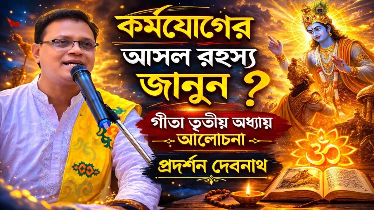 কর্মযোগের আসল রহস্য জানুন | গীতা তৃতীয় অধ্যায় আলোচনা | প্রদর্শন দেবনাথ