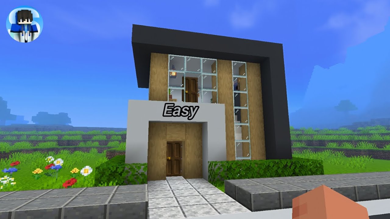 Minecraft small modern house 🏠 tutorial 