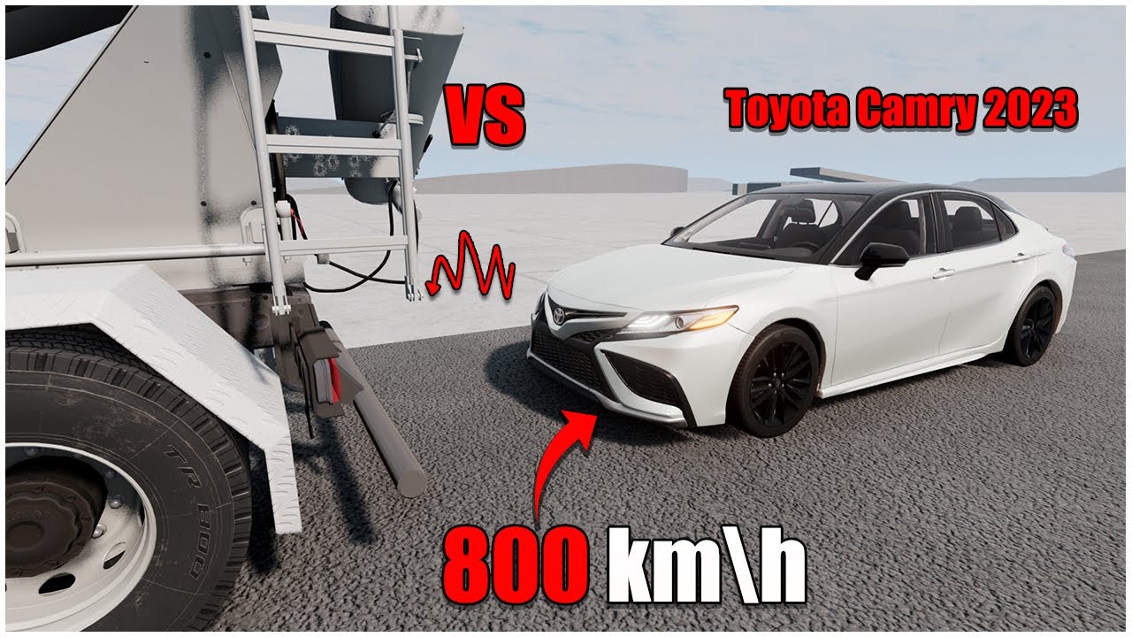 Toyota Camry 2023 VS Man 800 km\h (40) | beamng drive crashes