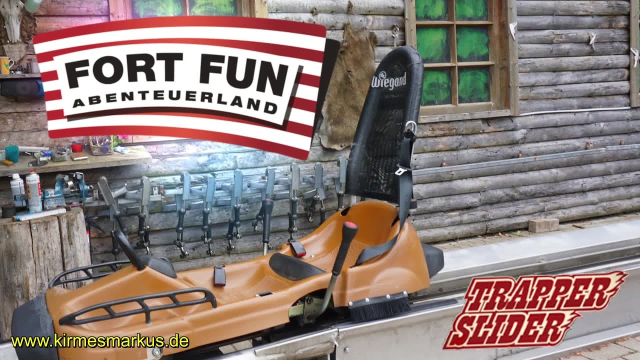 Trapper Slider Onride Video by kirmesmarkus 2015 - FORT FUN Abenteuerland