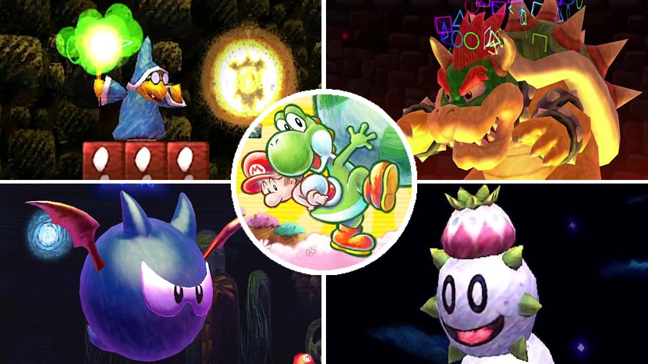 Yoshi's New Island - All Bosses (No Damage) - [LSF]Chaz