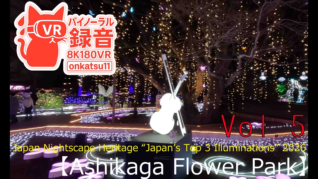 ✨ [Ashikaga Flower Park—Japan Nightscape Heritage “Japan’s Top 3 Illuminations” 2026]🌌Chapter Five‼