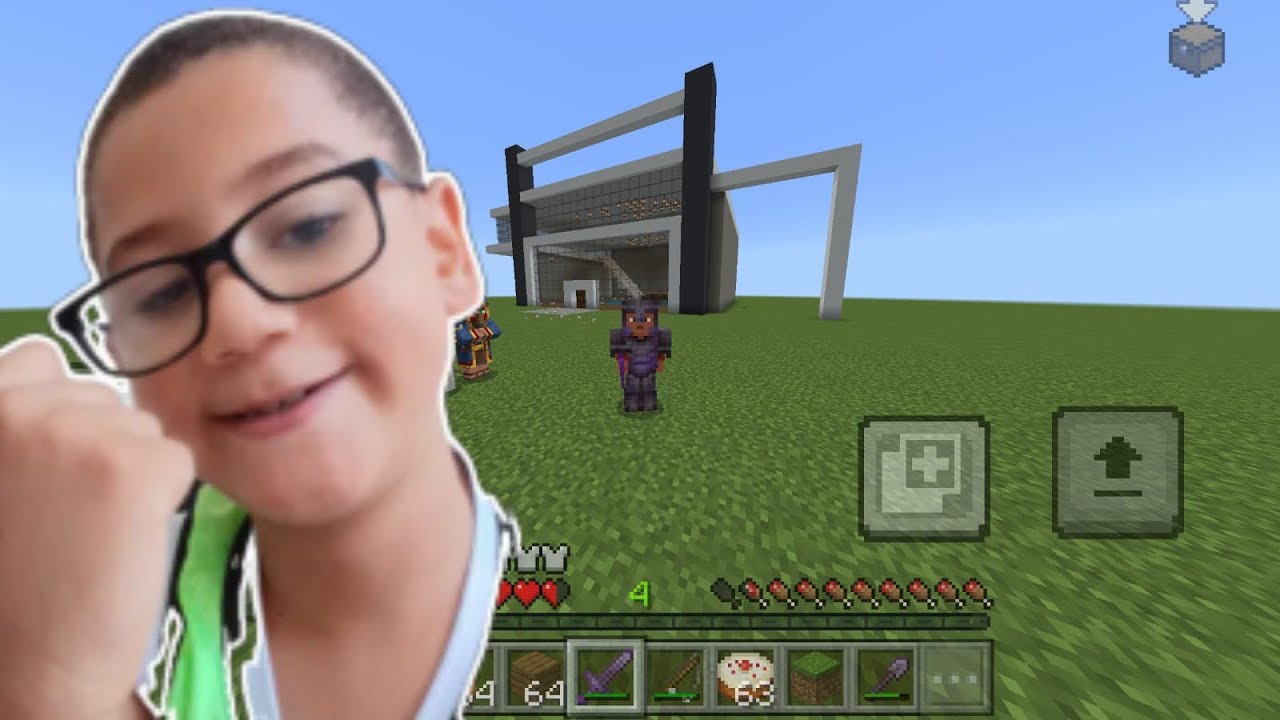 Construindo a mansão protegida do Minecraft !!