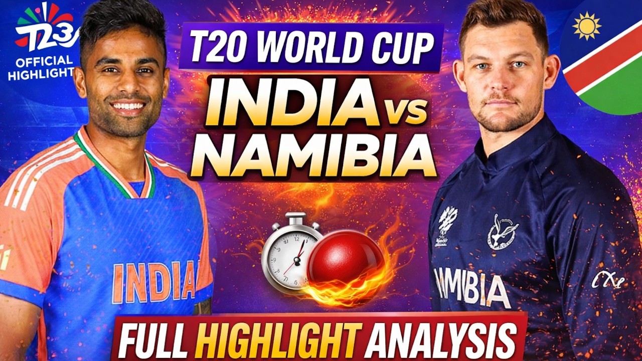 India vs Namibia 🔥 FULL MATCH HIGHLIGHT & ANALYSIS | T20 World Cup
