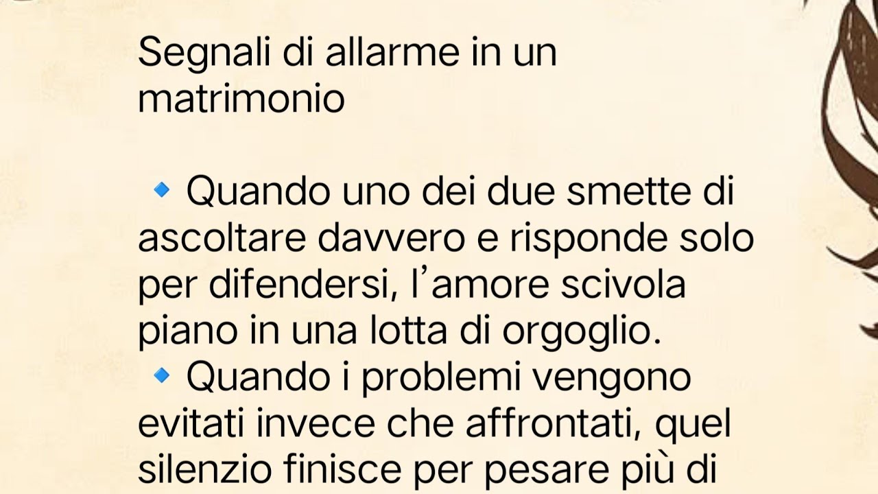 🚨Segnali silenziosi di allarme in unmatrimonio