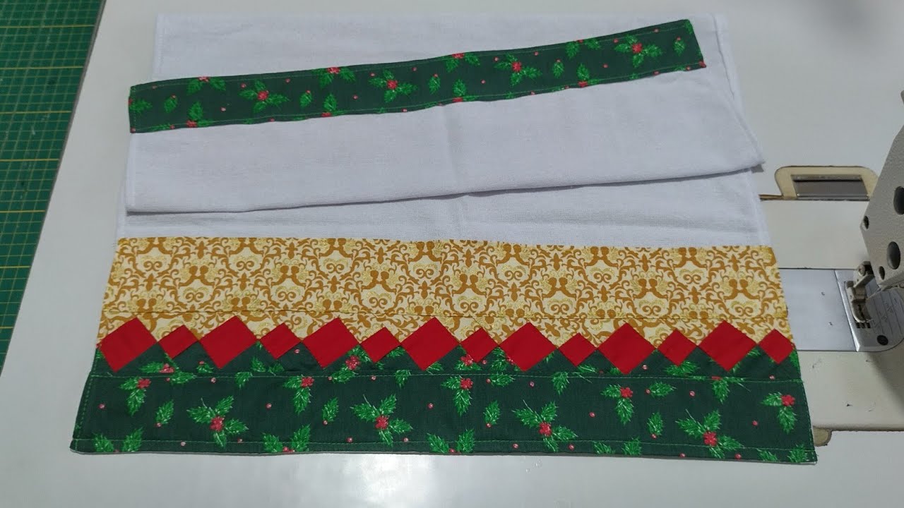 # Barrado em pano de prato técnica seminole # Patchwork ❤️, passo a passo.