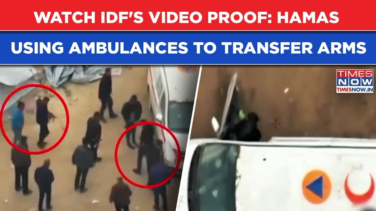 Watch: IDF Gives Video Proof Of Hamas Using Ambulances To Transfer Weapons From Hospitals To Schools