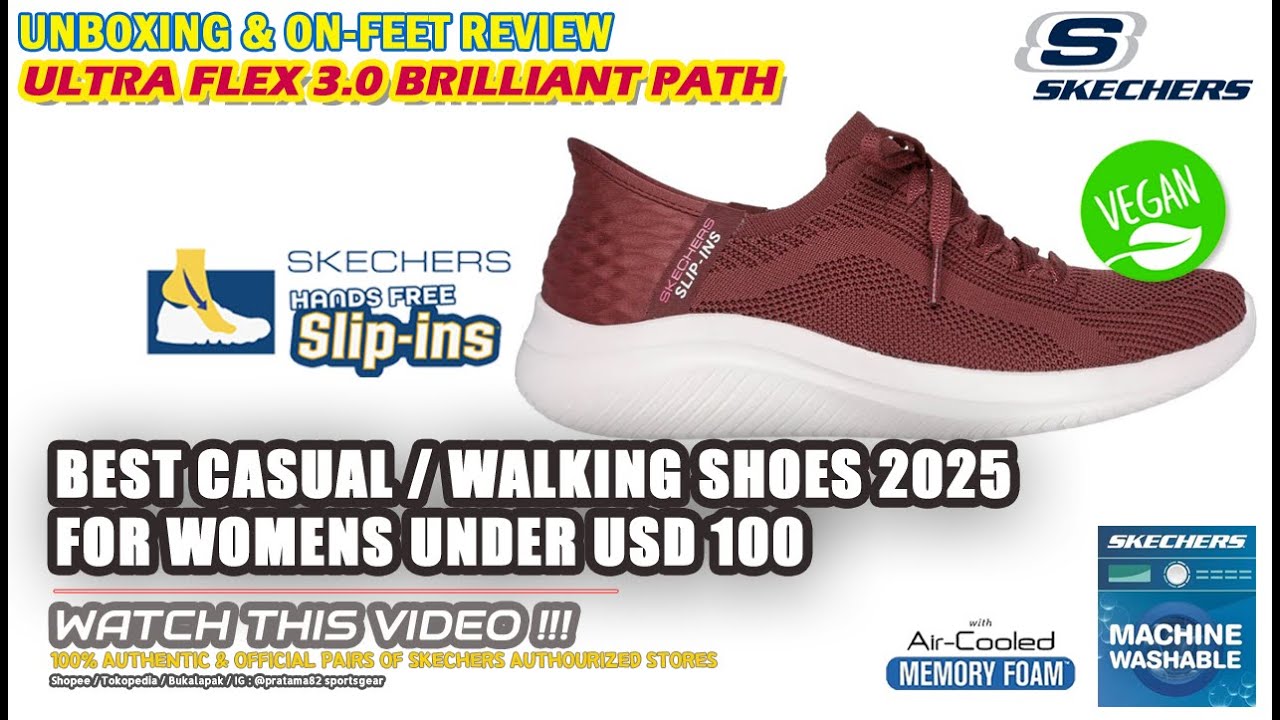 Unboxing & review on feet SKECHERS SLIP-INS ULTRA FLEX 3.0 BRILLIANT PATH WOMENS CASUAL ON SHOES ORI