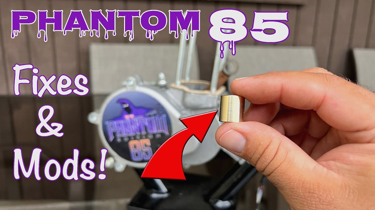 Моторизованный велосипед Phantom 85 - [Модификации и исправления] - 42 мили в час с половинным га...