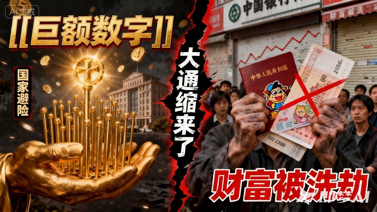 大通縮來了！中國人財富被洗劫，國家瘋狂買黃金你卻還在踩坑？    #大通縮#中國經濟#資產通縮#國家買黃金#房價腰斬#貨幣放水