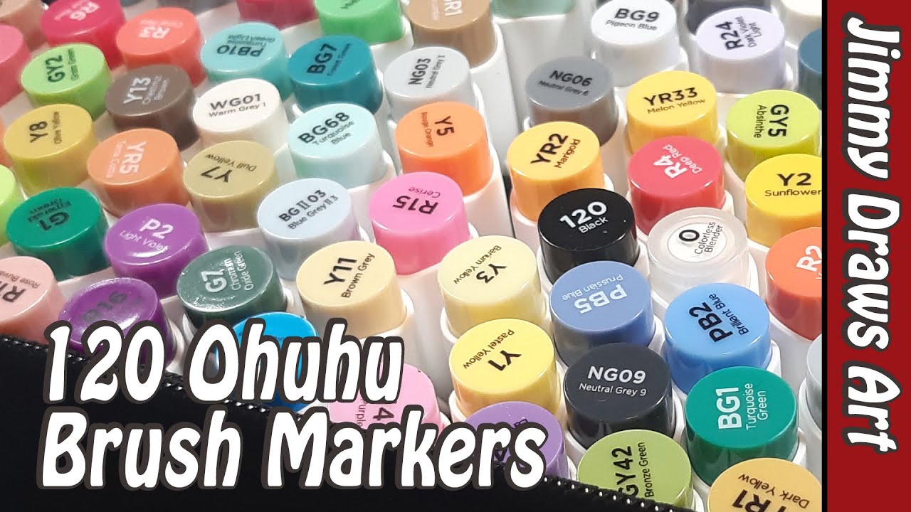 Let’s Use 120 Ohuhu Markers!