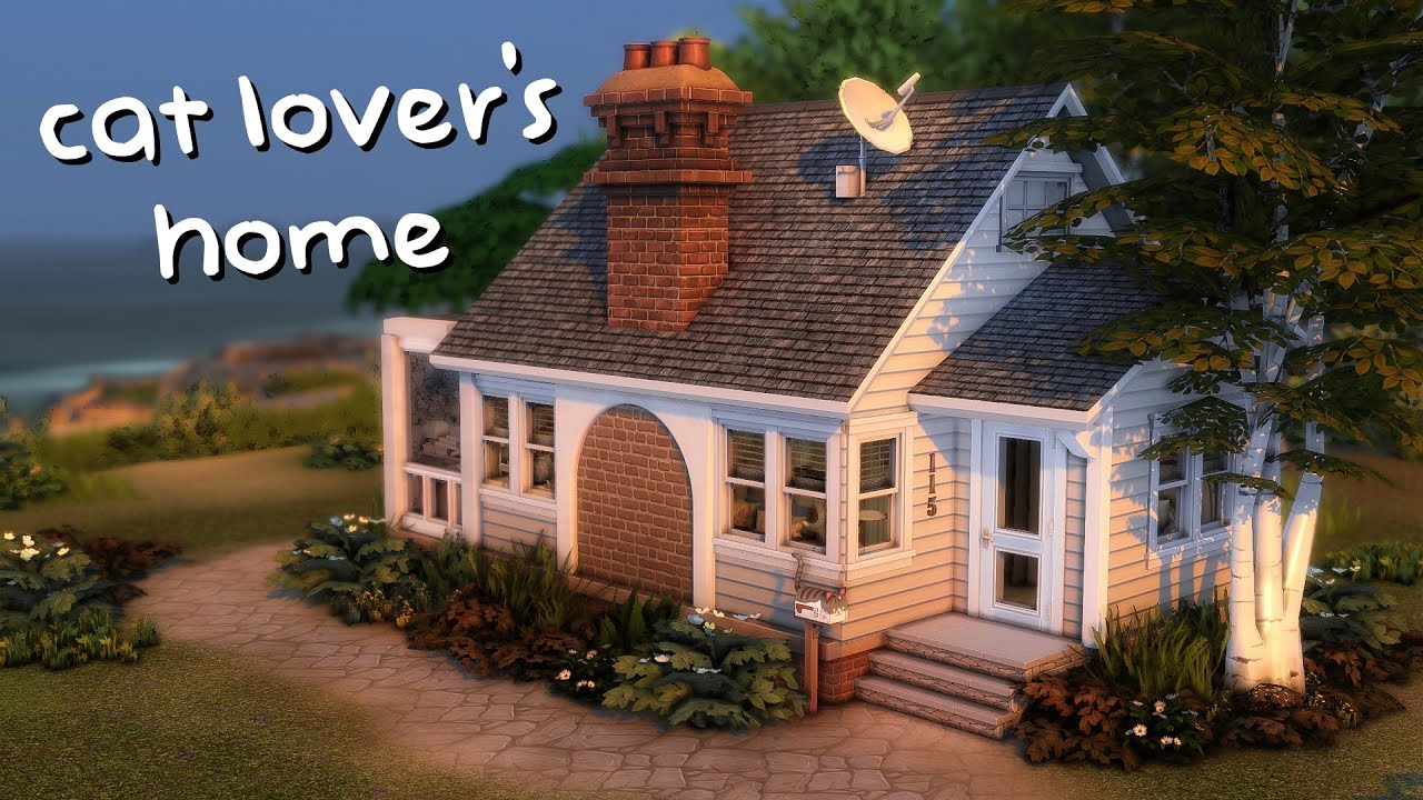 cat lover's home | the sims 4 speed build