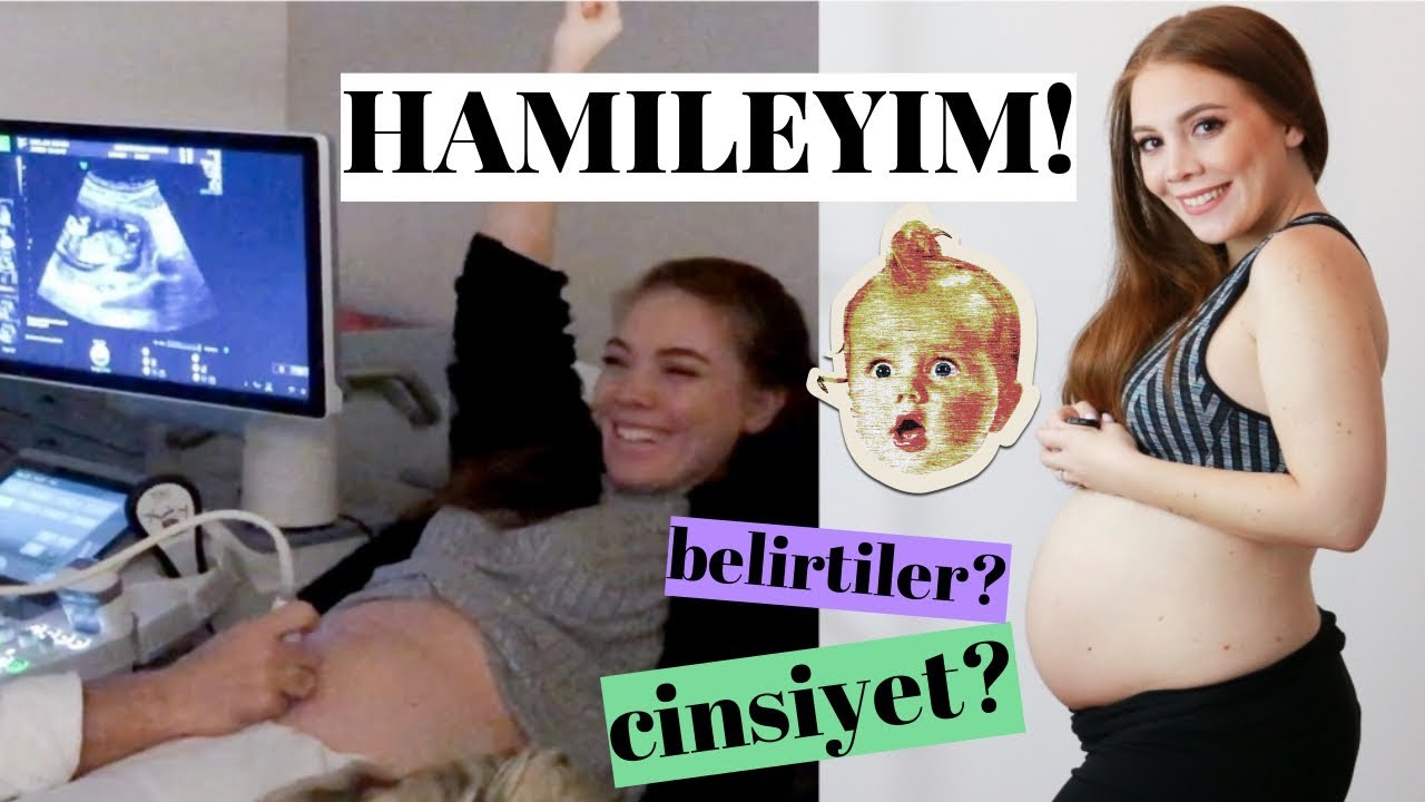HAMİLEYİM 😍 Cinsiyet, Hamilelik Belirtileri, 1.Trimester, Detaylı Ultrason 💕
