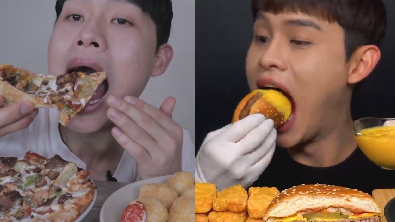 Famous Mukbangers FIRST BITES vs recent BIG BITES