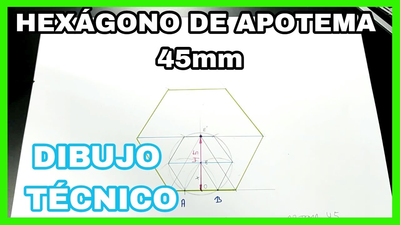 HOMOTECIA - hexágono de apotema 4️⃣5️⃣mm, **Ejercicio de homotecia**
