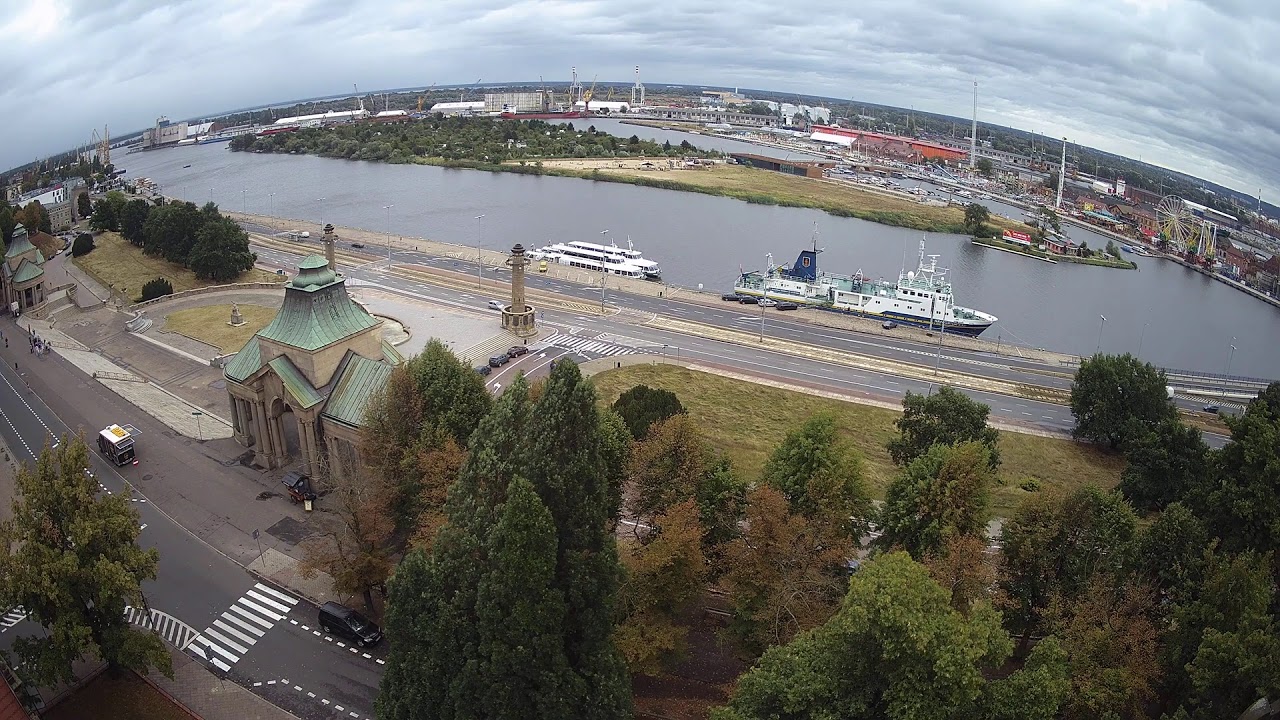 Szczecin kamera na żywo, Wały Chrobrego 4k