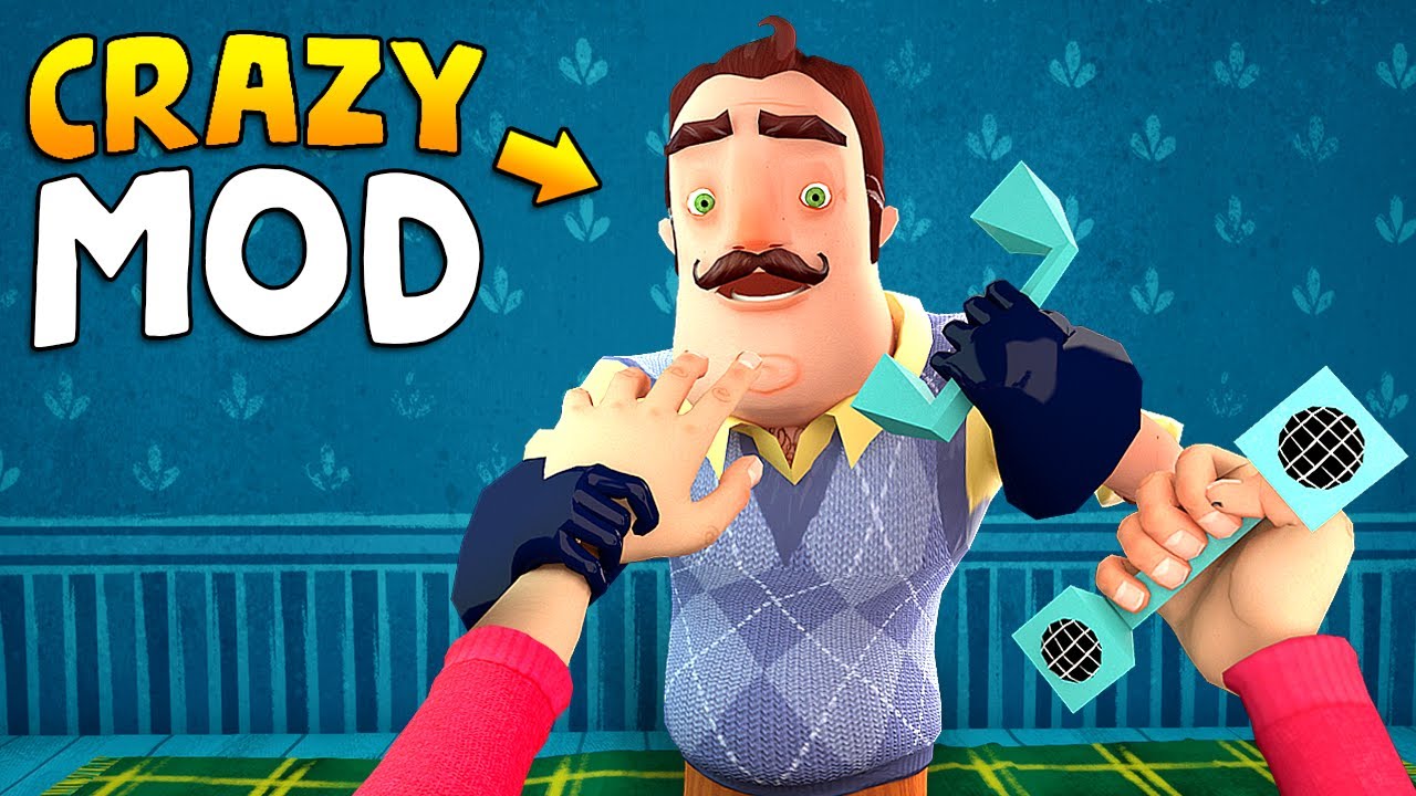 МОД &laquo;СОСЕД &mdash; БЕЗУМИЕ&raquo;!!! | Геймплей Hello Neighbor (Моды)