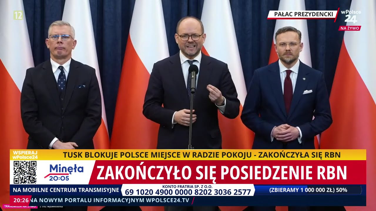 PILNE! Zakończyło się posiedzenie RBN - konferencja prasowa