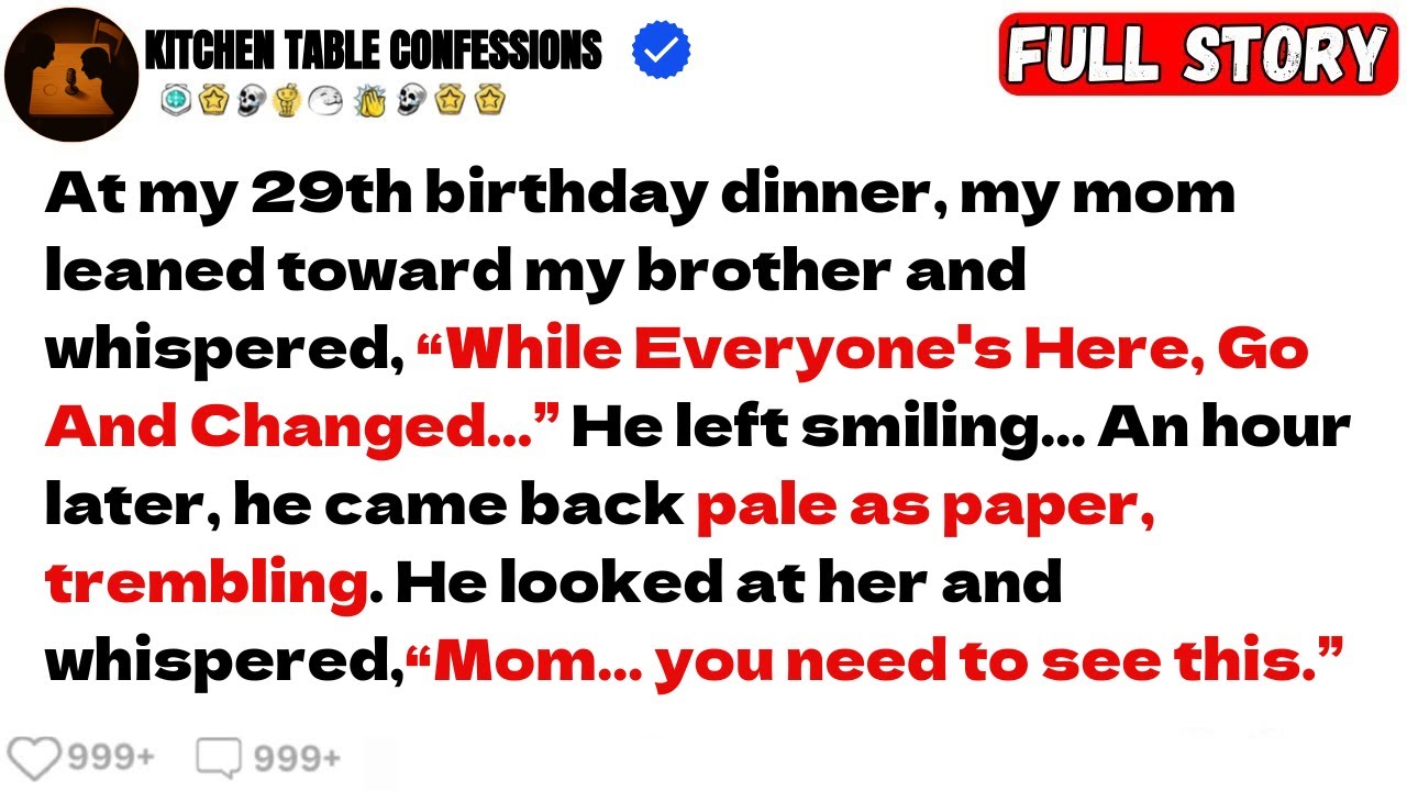 During My 29th Birthday, Mom Leaned In And Told My Brother “Do It After Dessert.”