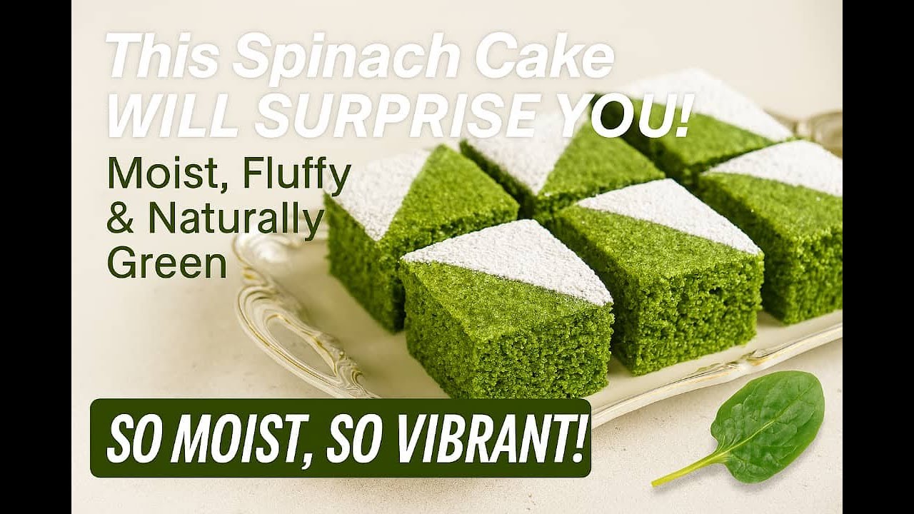 This Spinach Cake Will Surprise You! | Moist, Fluffy & Naturally Green