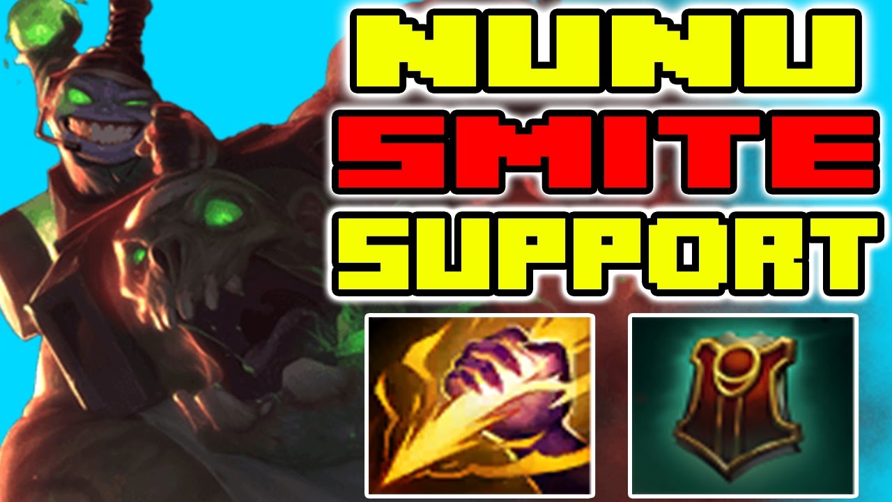 NUNU SMITE SUPPORT BROKEN| RIOT BANNING ME FOR THIS!!! | League of Legends 7.5 | Patch 7.5