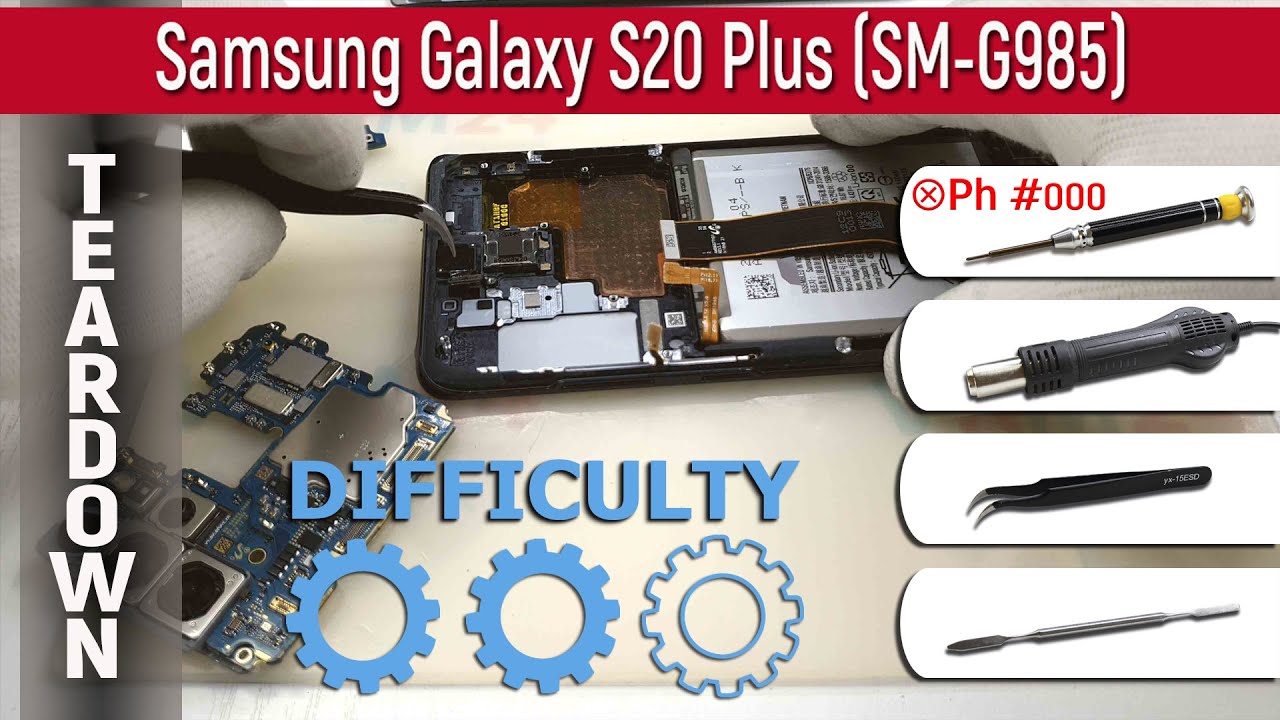 Как разобрать 📱 Samsung Galaxy S20 Plus SM-G985 Разборка и ремонт