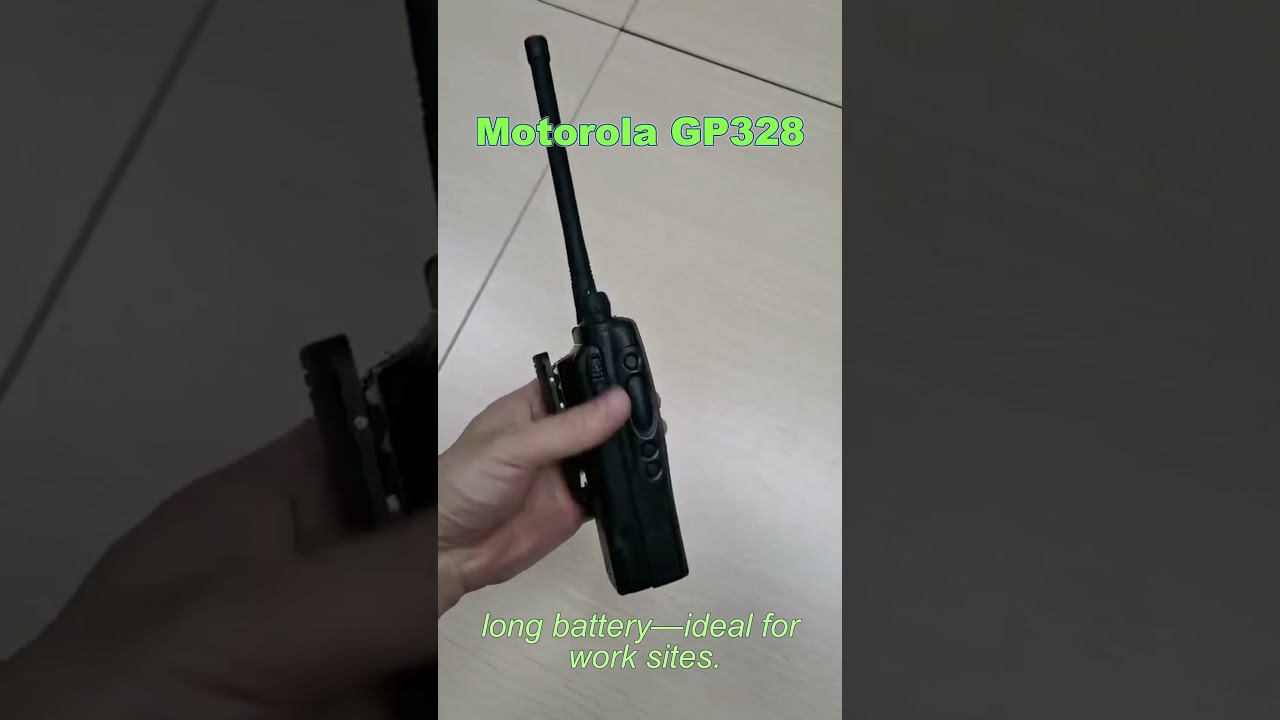 Motorola GP328 GP340 Walkie Talkie Handheld High Power Dual Band Portable Transceiver Two Way Radio