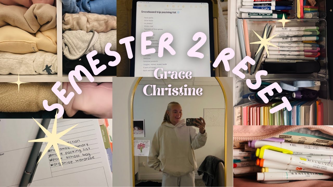SEMESTER 2 RESET VLOG || organization-planning-packing🌟