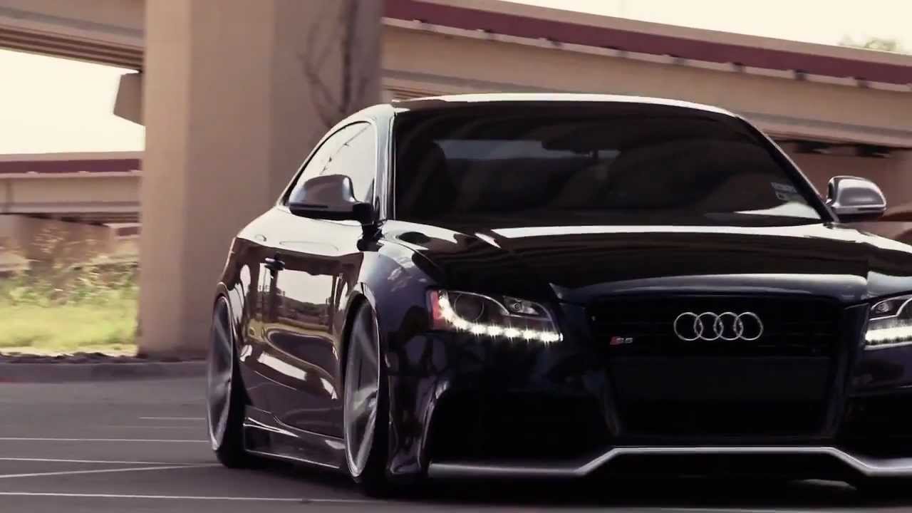 Audi S5 AccuAir Bagged on 20 Vossen VVS-CV5 Concave Wheels - Rims