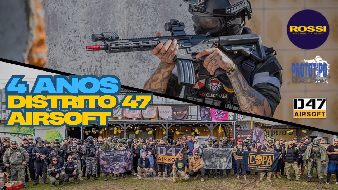 MELHOR GAME DO ANO - 4 ANOS DE DISTRITO 47 AIRSOFT - GAMEPLAY COM NEPTUNE 10 PLUS