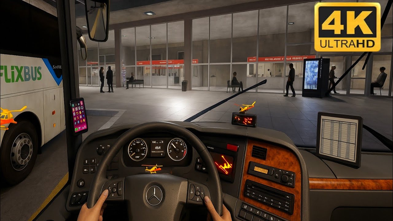 🚐MERCEDES BENZ TOURIST BUS SIMULATOR🗽 ULTIMATE ZUUKS🏝 MOBILE GAMEPLAY DRIVE IN ❄️ 🌨