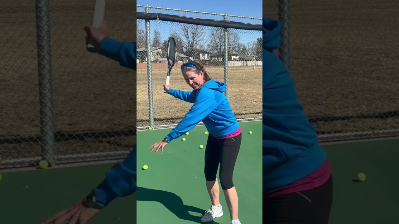 Tennis Forehand: Eastern Grip. Link to full video below #shorts