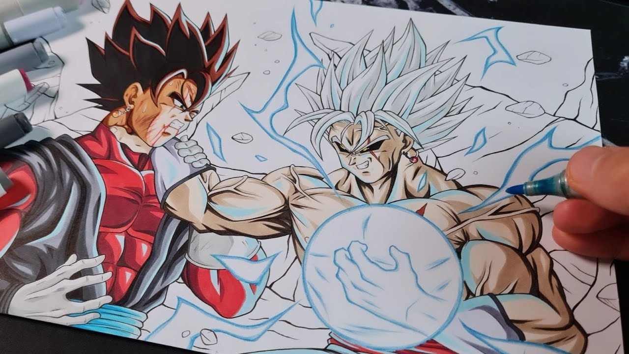 Drawing XENO VEGITO Beat Up in REAL TIME