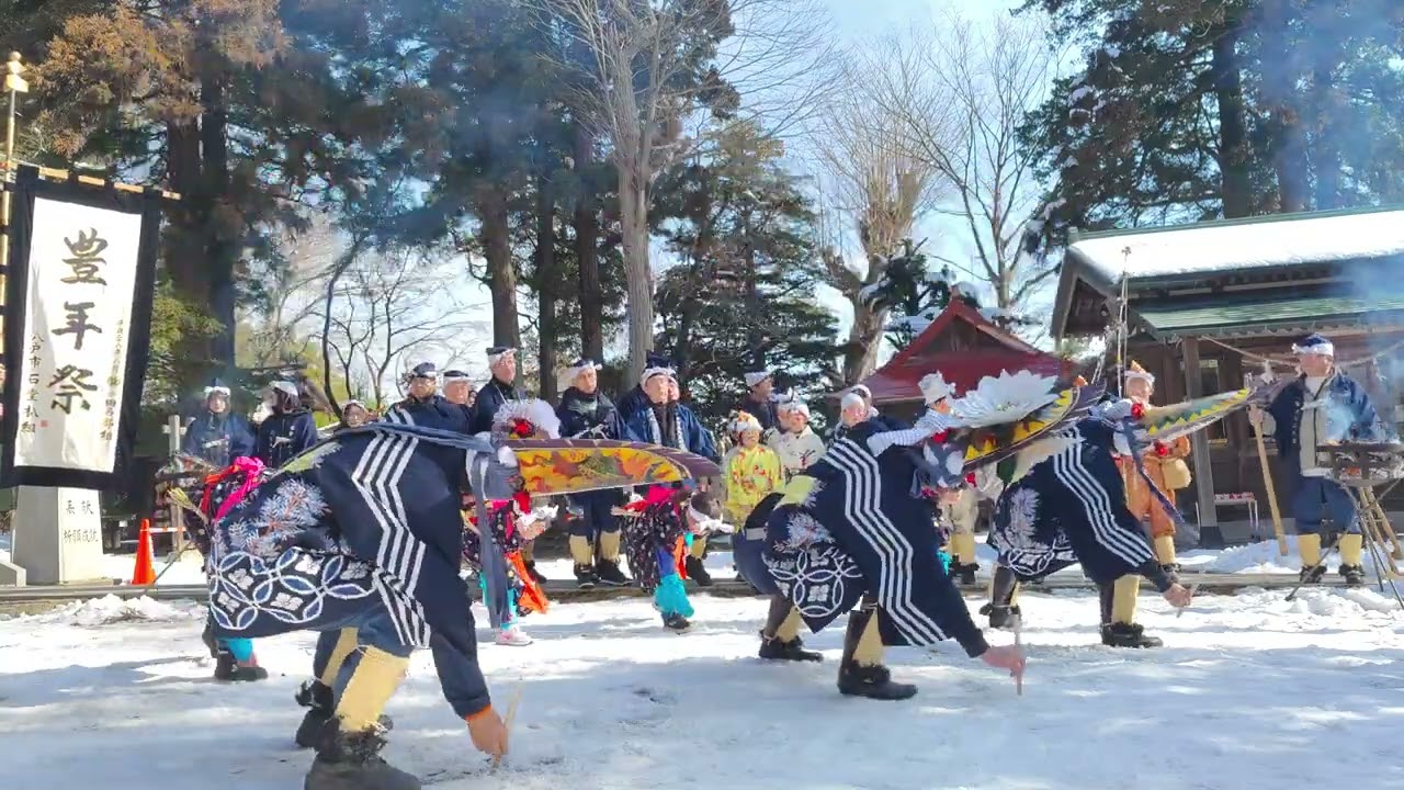 令和6年　小田八幡宮　石堂えんぶり組奉納
