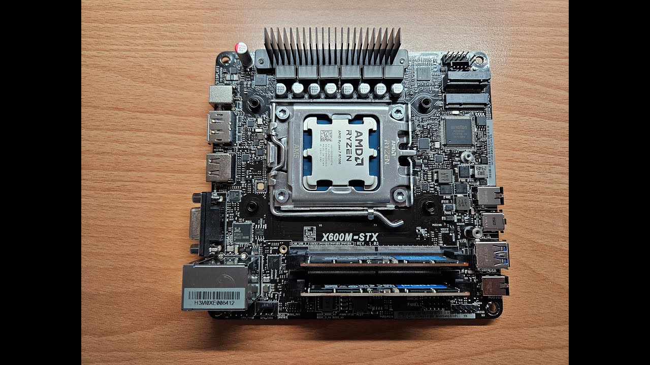 ASROCK DeskMini X600 & AMD Ryzen 7 8700G Unboxing and Assemble 華擎 DeskMini X600 開箱組裝