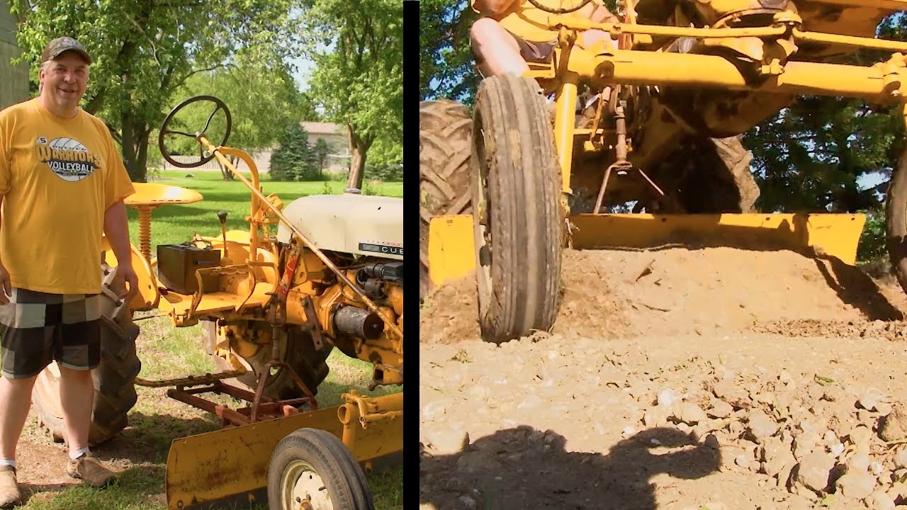 How to Attach a Grader Blade on International Farmall Cub