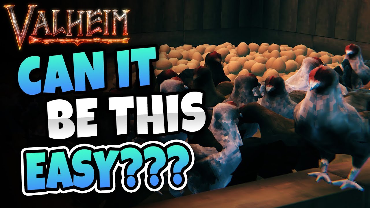 Valheim Chicken Farm - Simple! Efficient! Automated!