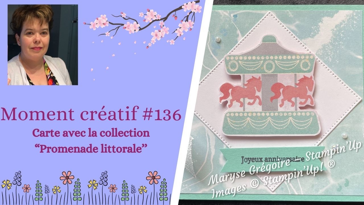 Moment créati #136 - Carte avec le la collection ''Promenade littorale''.