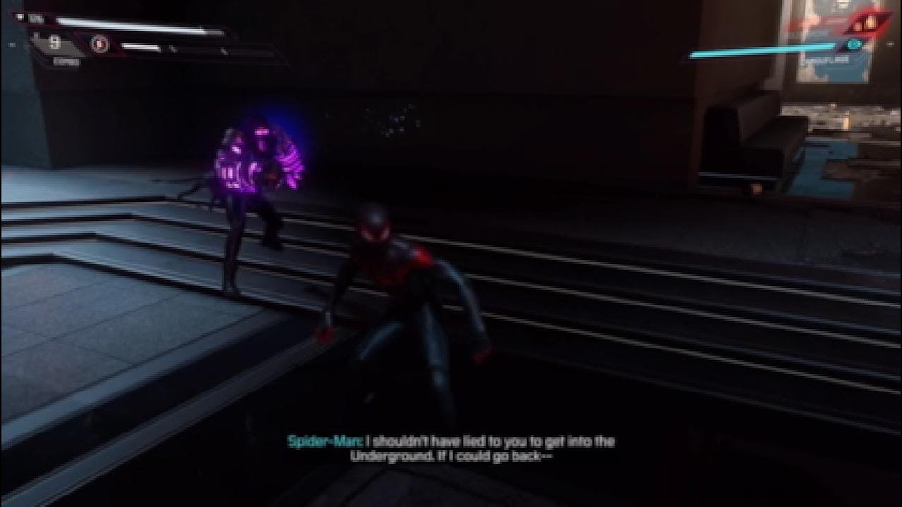 The final battle the tinkerer Vs MeSpider-Man Miles Morales.
