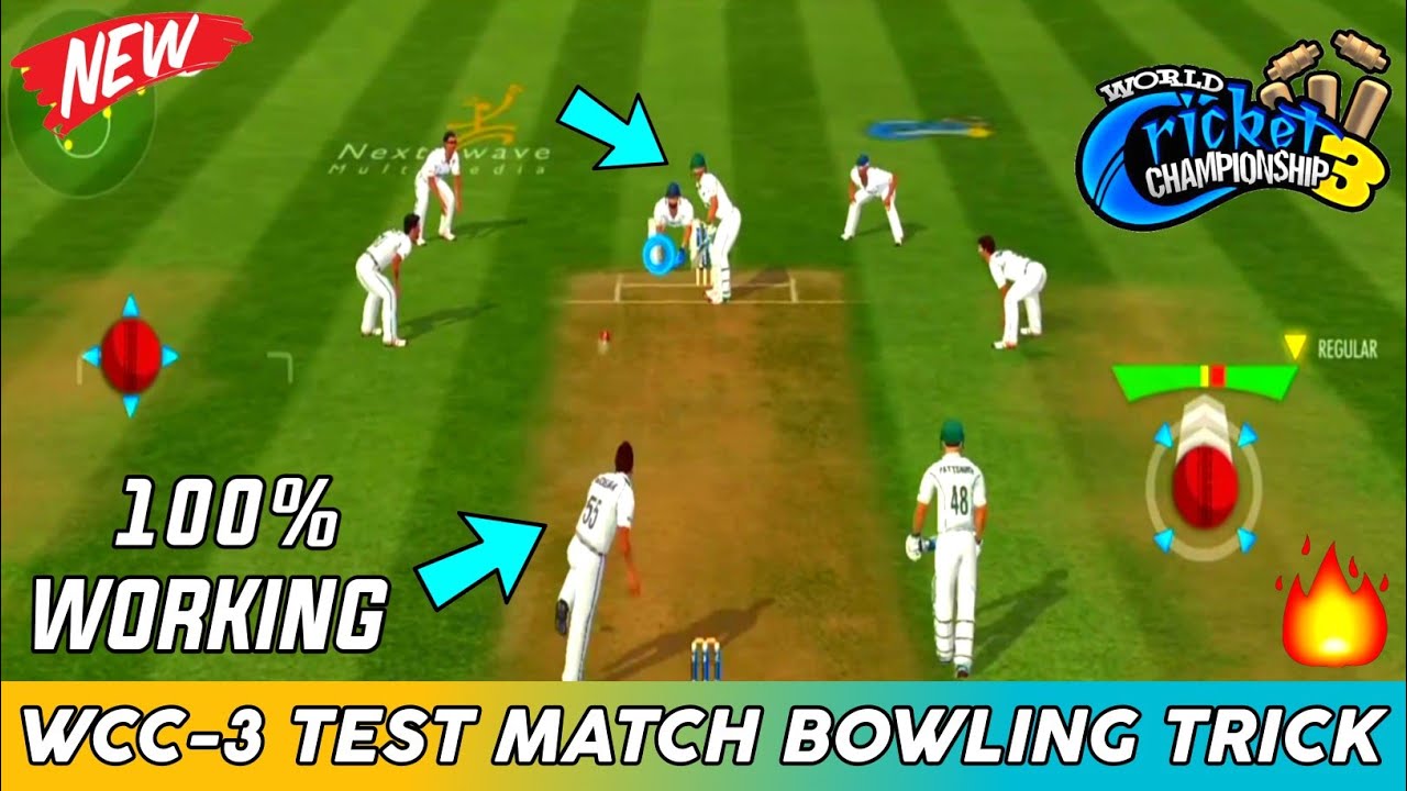 🔥WCC-3 Test Match Bowling Trick | Taking 10 Wickets | 100% Working | Unlimited Platinums & Coins |
