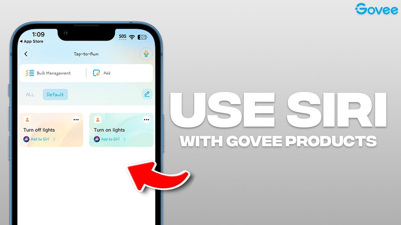 Как использовать голосовое управление продуктами GOVEE с помощью Siri