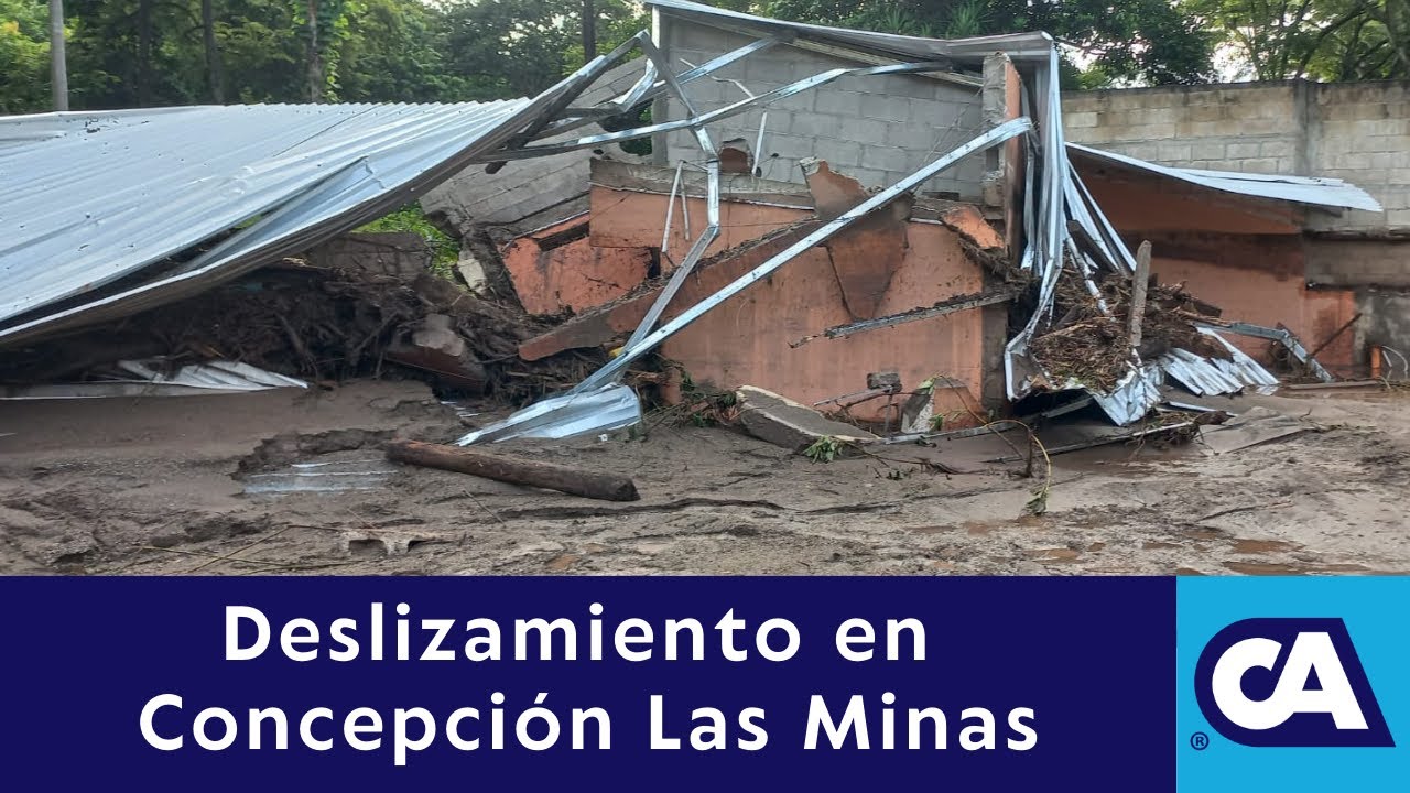 Deslizamiento en Concepción Las Minas - Chiquimula