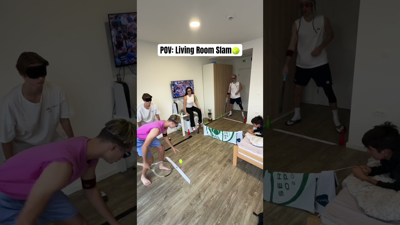 Peak indoor Tennis!🤣 #shorts