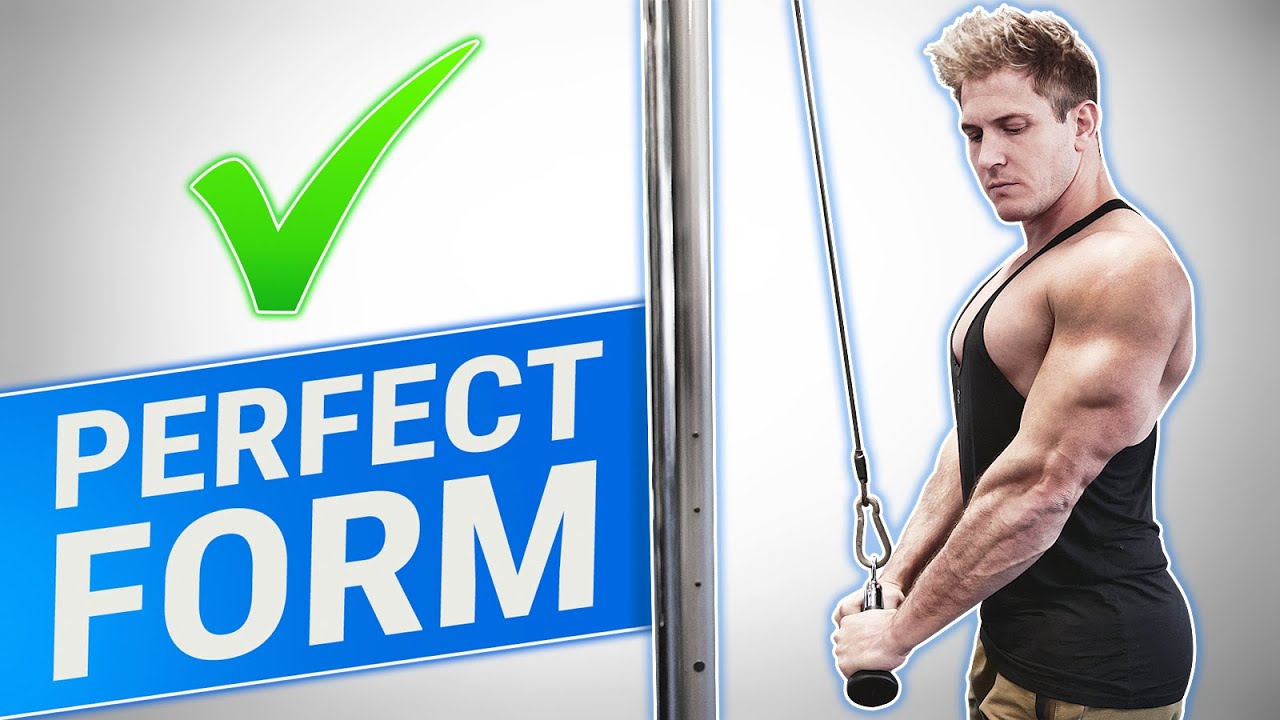 КАК: Разгибание рук на трицепс на тросовом тренажере || 3 золотых правила (ДЛЯ РОСТА)